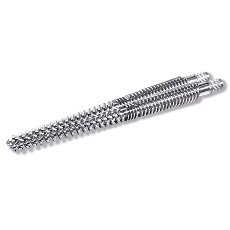 สกรูคู่ทรงกรวยแบบเชื่อมต่อกัน